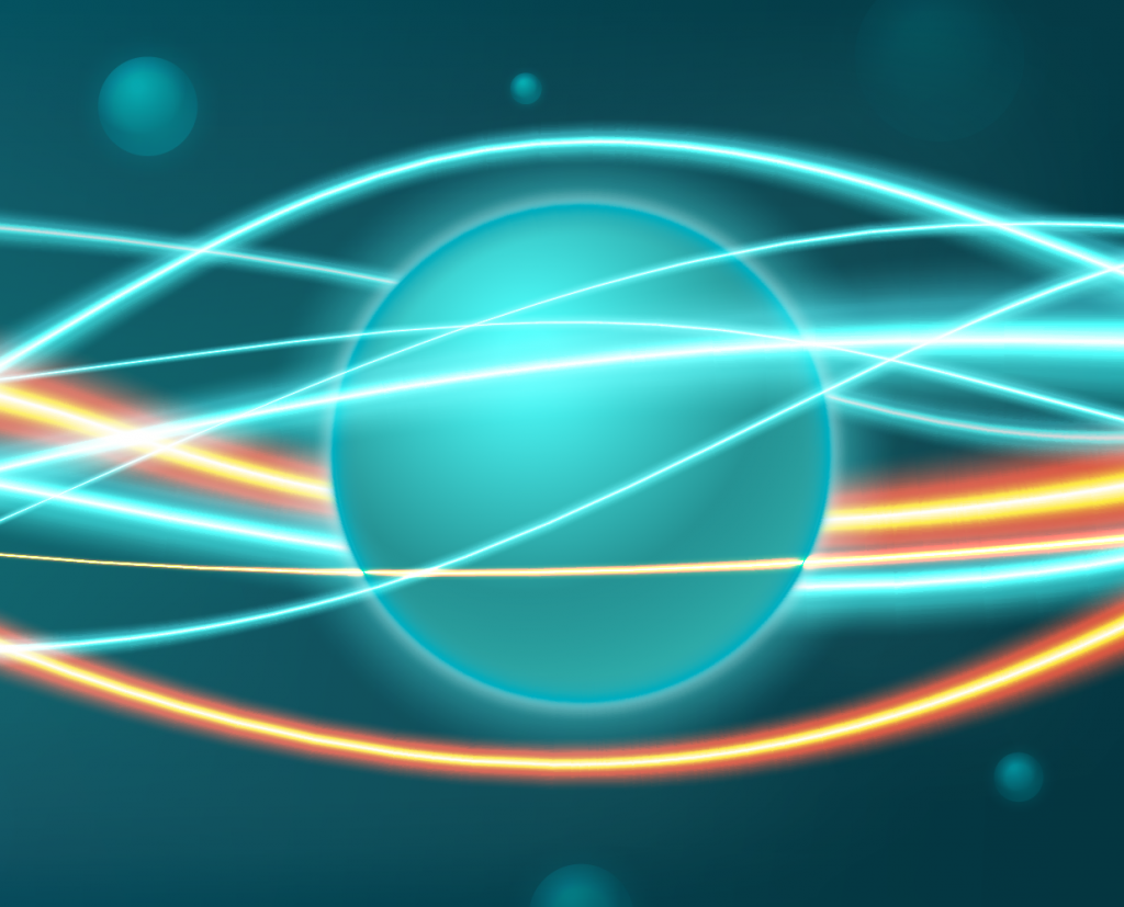 Quantum field and quantum entanglement background concept